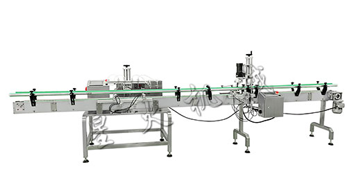 四头磁力泵灌装旋盖生产线-全自动小型液体灌装生产线