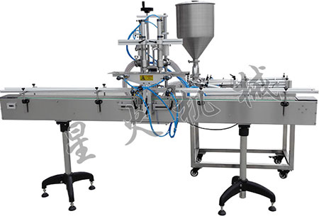 双头自动辣椒酱颗粒酱状灌装机