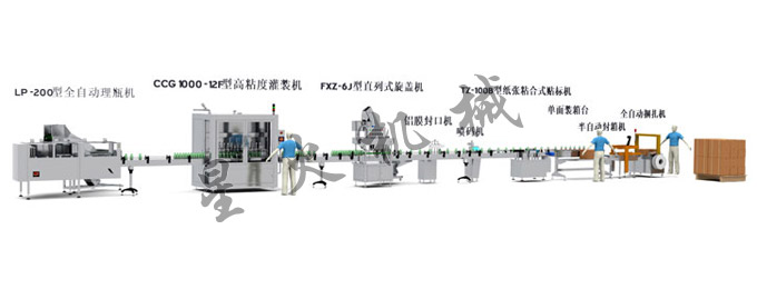 3000瓶/小时防爆防腐灌装生产线