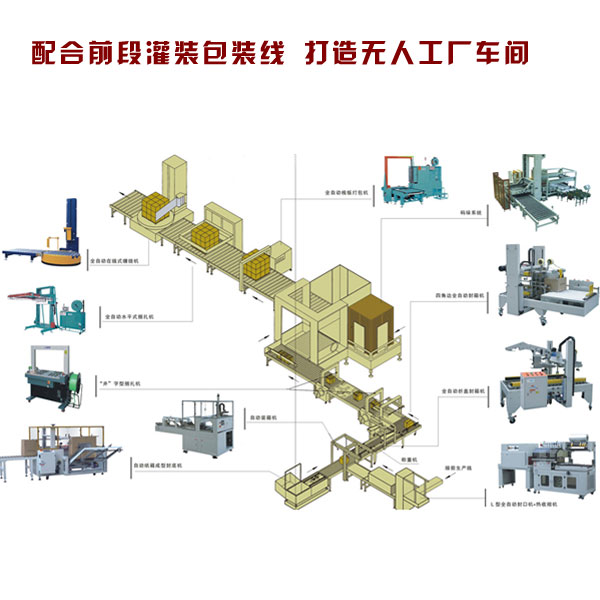 全自动包装生产流水线设备-后道自动化包装系统